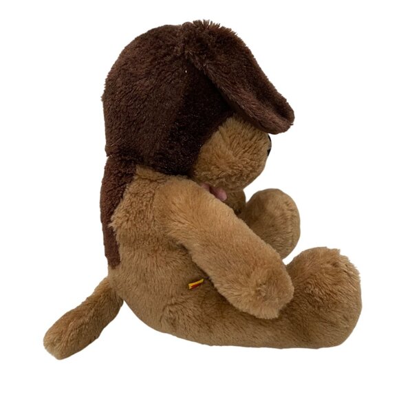 Build a Bear Plush Dog 11" Brown Lot of 2 Puppy Hound Blep Super Soft Stuffed - Picture 4 of 11